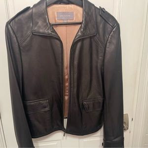 Chocolate Brown Ann Taylor leather jacket